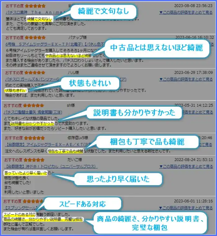 パチスロわっしょい良い口コミ内容